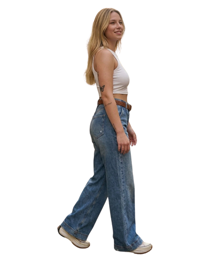 Pantalón Vaquero Alto y Confort Premium