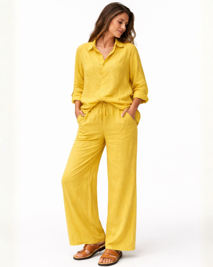 Conjunto Martina de Camisa y Pantalón Holgado®