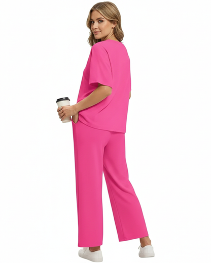 Conjunto Casual de Camiseta y Pantalón Versátil