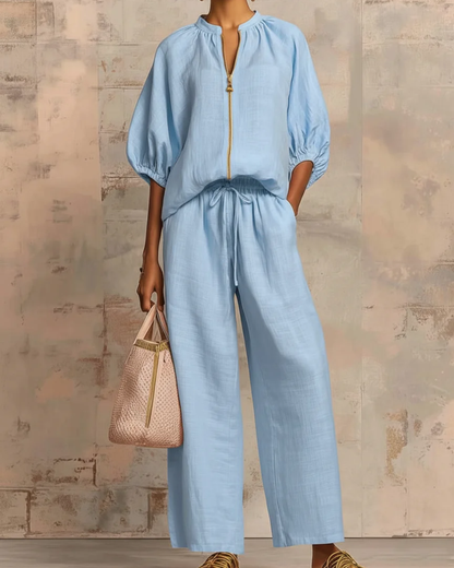 Conjunto Premium de Lino y Algodón para Mujer