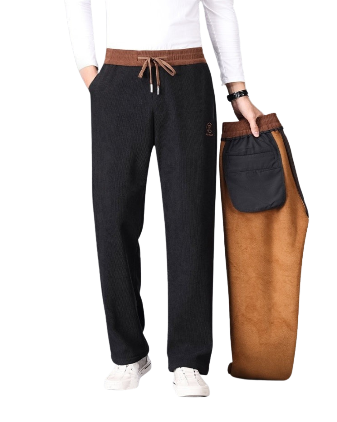 Pantalones térmicos reforzados con ajuste elástico para hombre®