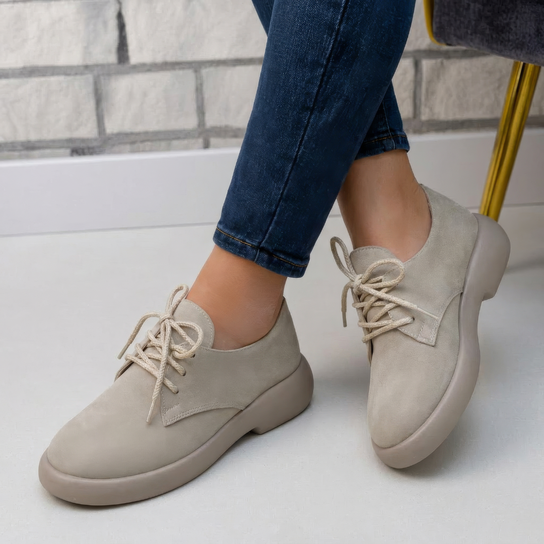 Zapatos de Gamuza con Suela Confort