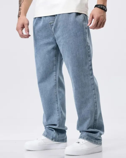 Pantalones rectos con cintura ajustable para hombre®
