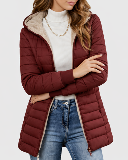 Abrigo de Invierno Forrado con Silueta Estilizada y Confort Térmico para Mujer®