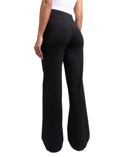 Pantalón de Corte Recto y Alta Elasticidad para Mujer