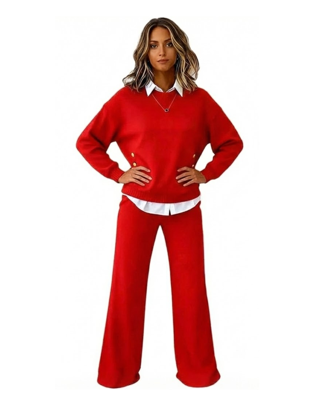 Conjunto de camiseta y pantalones para mujer