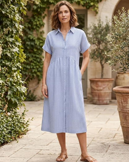 Vestido Camisero de Rayas Roma®