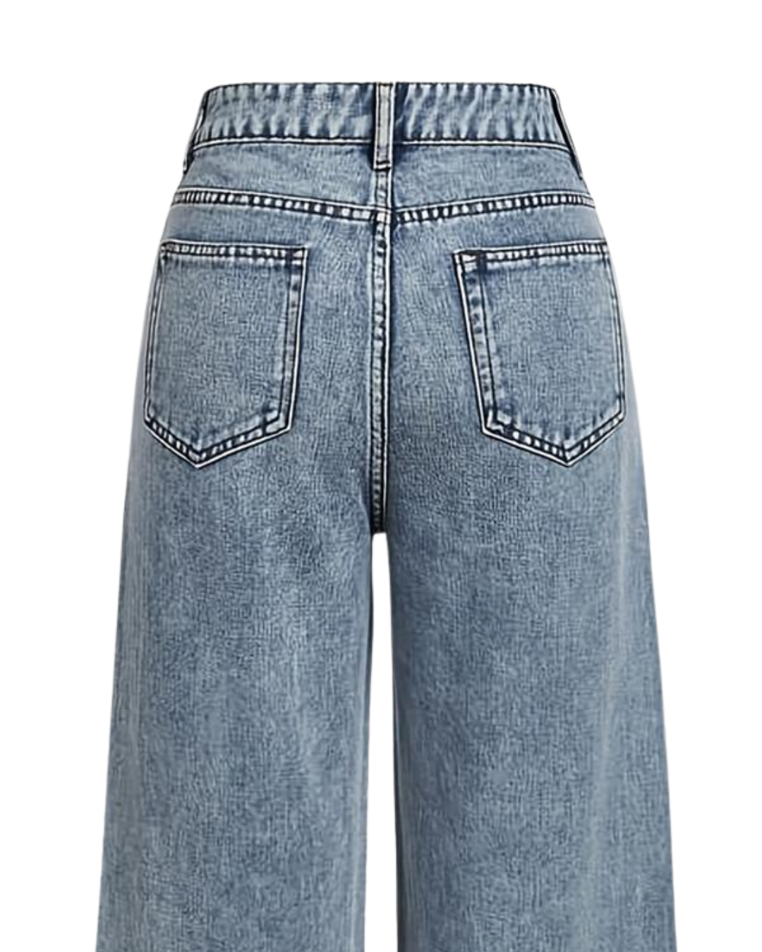 Pantalones Vaqueros de Pierna Ancha con Brillo Para Mujer®