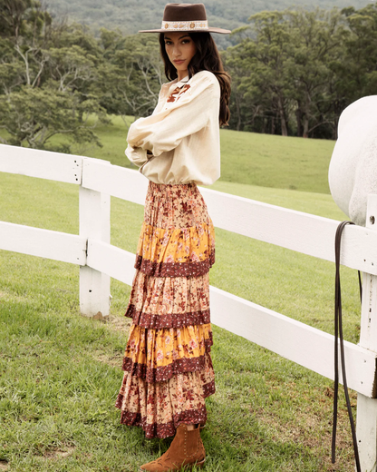 Falda Maxi Lisboa Estampada