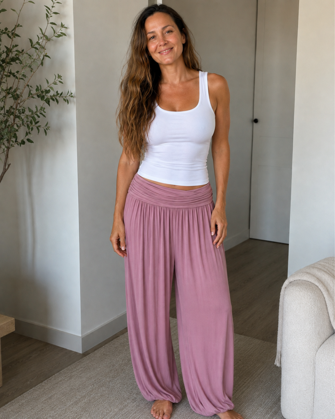 Pantalones bombachos con cintura cómoda®