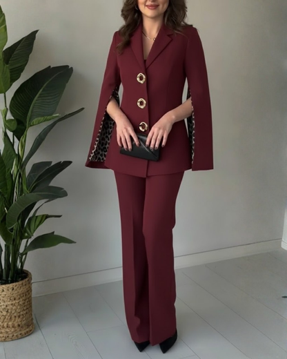 Conjunto de Chaqueta y Pantalón de Mujer