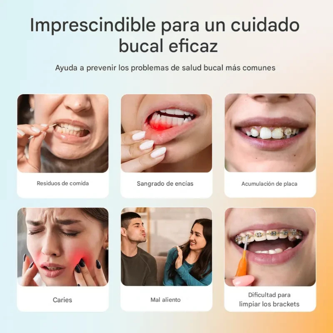 Irrigador dental portátil e inalámbrico