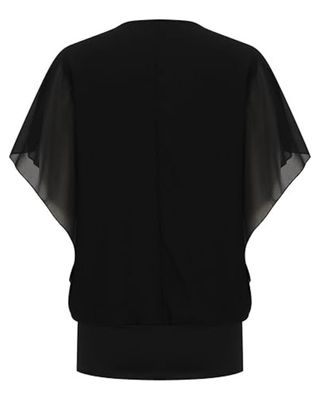 Blusa de gasa con cremallera
