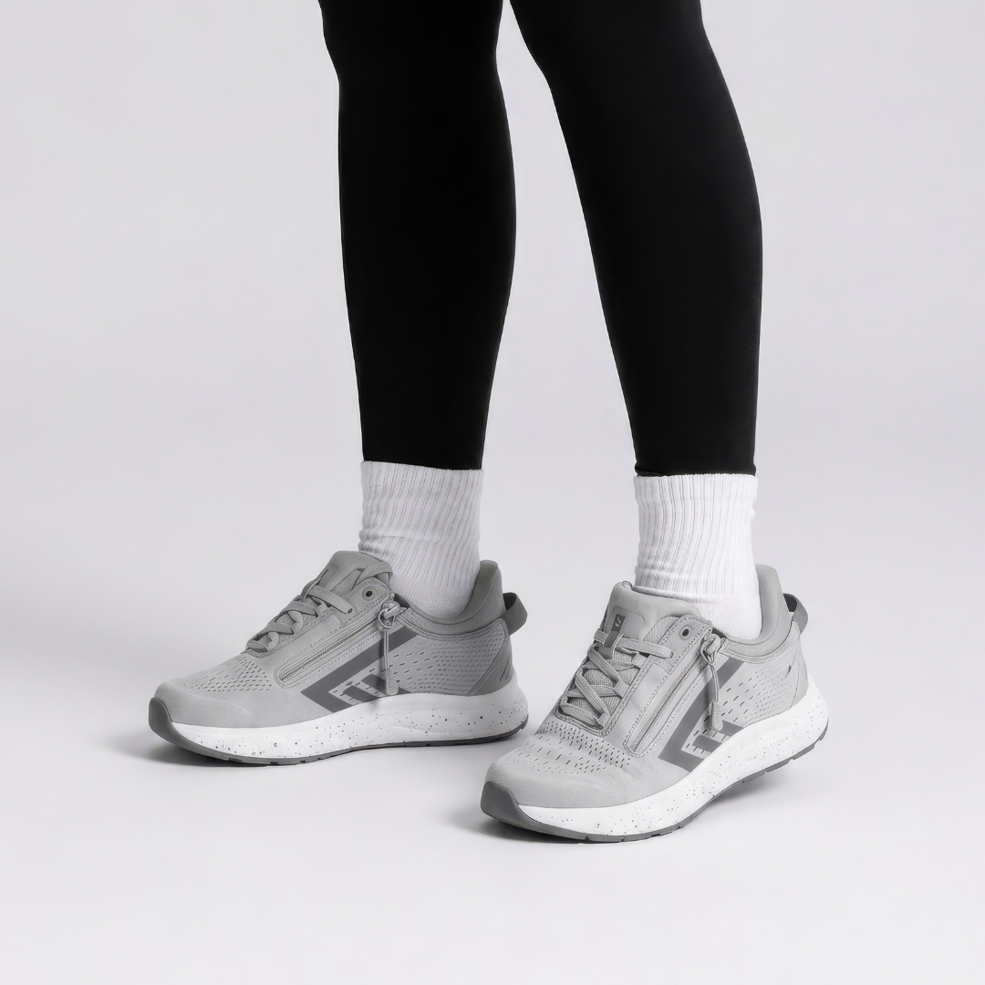 Zapatos adaptables con doble cremallera