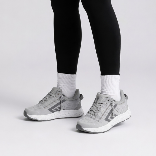 Zapatos adaptables con doble cremallera