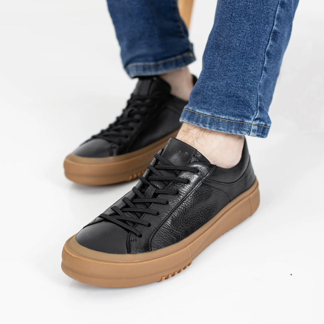 Zapatillas bajas de piel con suela track®