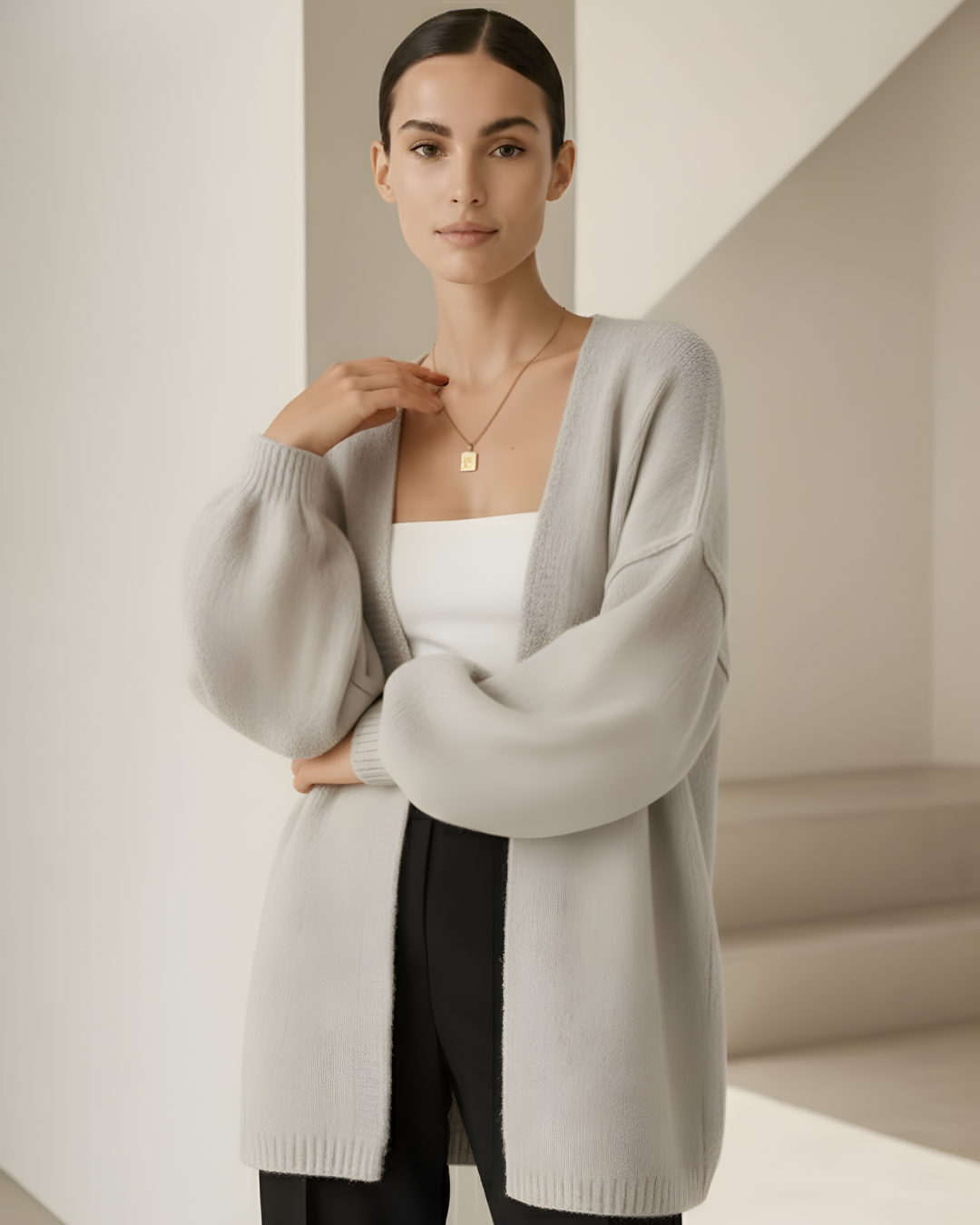 Cárdigan Oversized de Punto Ultra Suave para Mujer