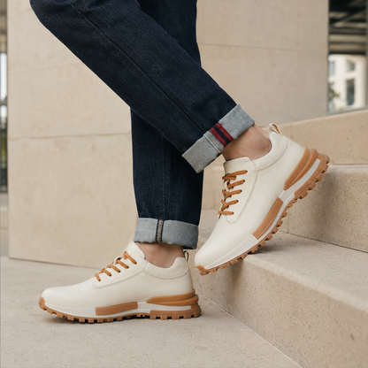 Zapato formal con estilo deportivo y suela dura