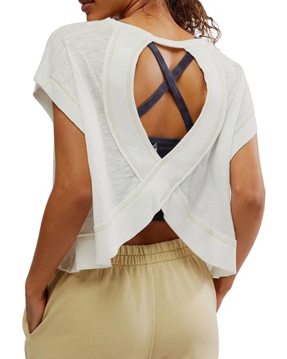 Blusa Oversize de Mujer con Manga Corta  Estilo Relajado
