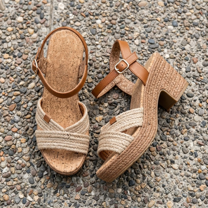 Sandalias de Tacón con Plataforma y Tiras Trenzadas®