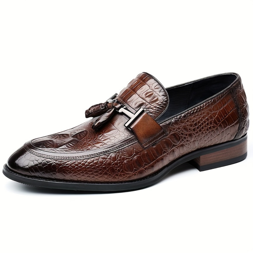 Mocasines Ergonómicos de cuero con diseño texturizado