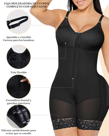 Faja moldeadora postparto con control de cintura y elevación de glúteos®