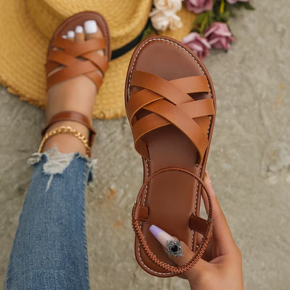 Sandalias Planas con Tiras Cruzadas®