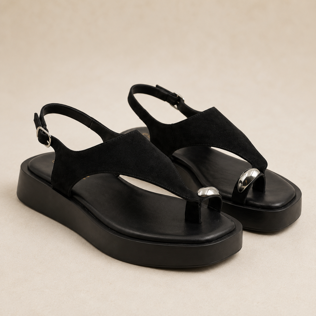 Sandalias de Dedo con Plataforma Plana®