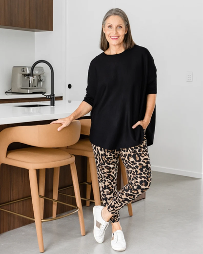 Jersey de Punto de Corte Fluido para Mujer