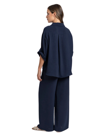 Conjunto de Corte Holgado con Tela Texturizada para Mujer®