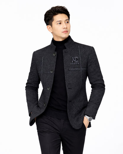 Abrigo Elegante con Forro Polar para Hombre