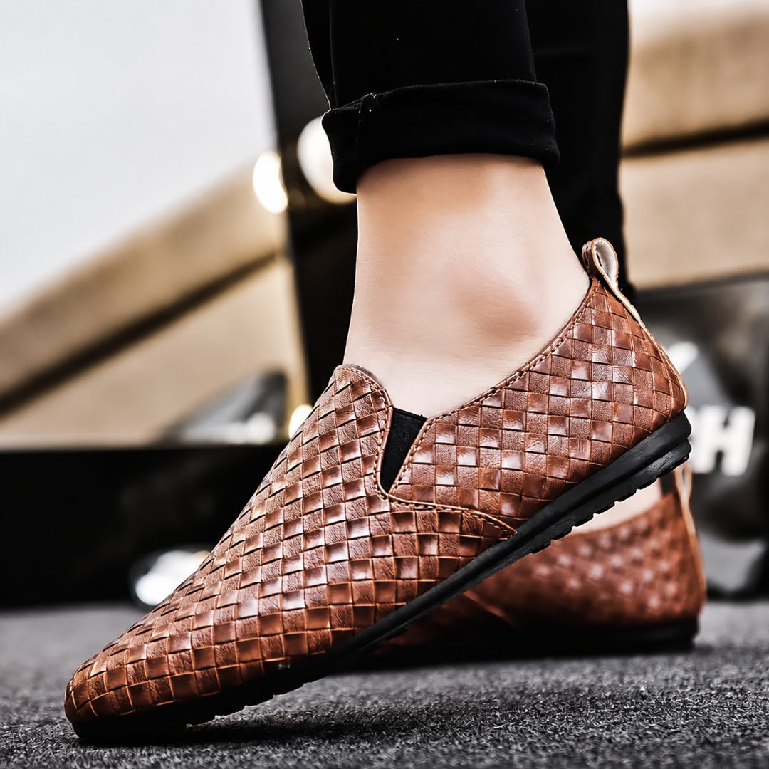 Mocasines con Textura Trenzada