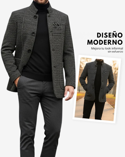 Chaqueta Térmica de Punto para Hombre con Cuello Subido®