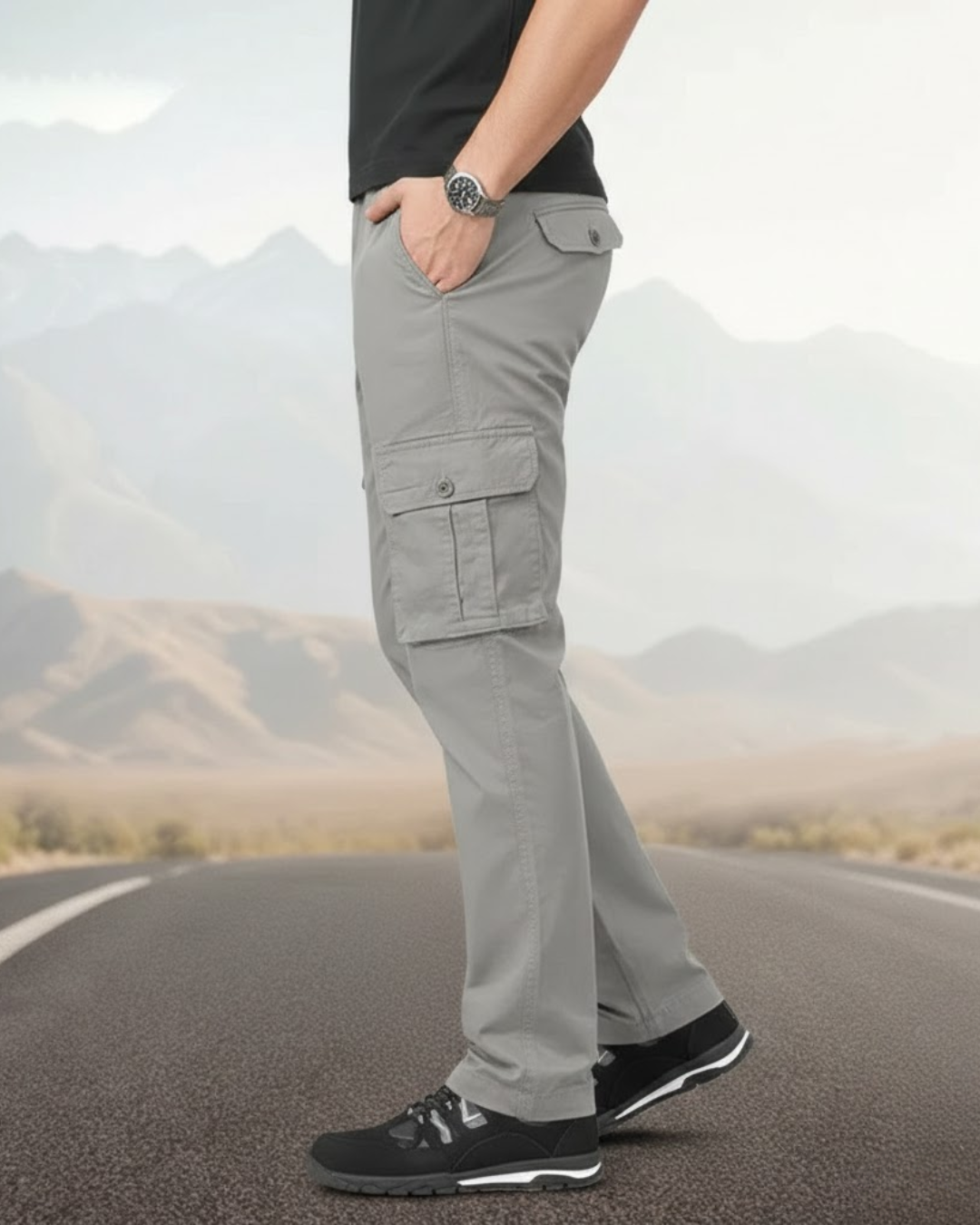 Pantalón Cargo de Estilo Urbano Para Hombre