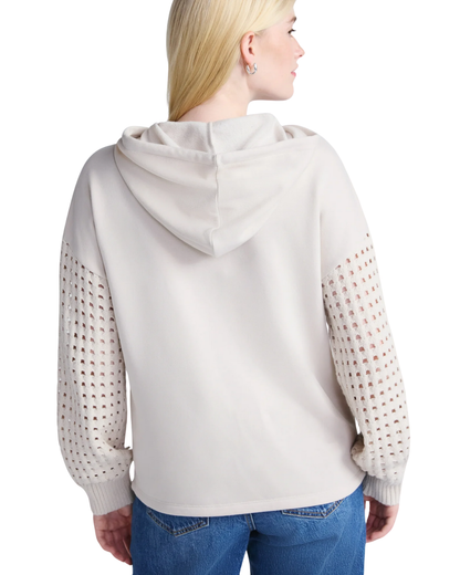 Sudadera casual con detalles de ganchillo en las mangas para Mujer