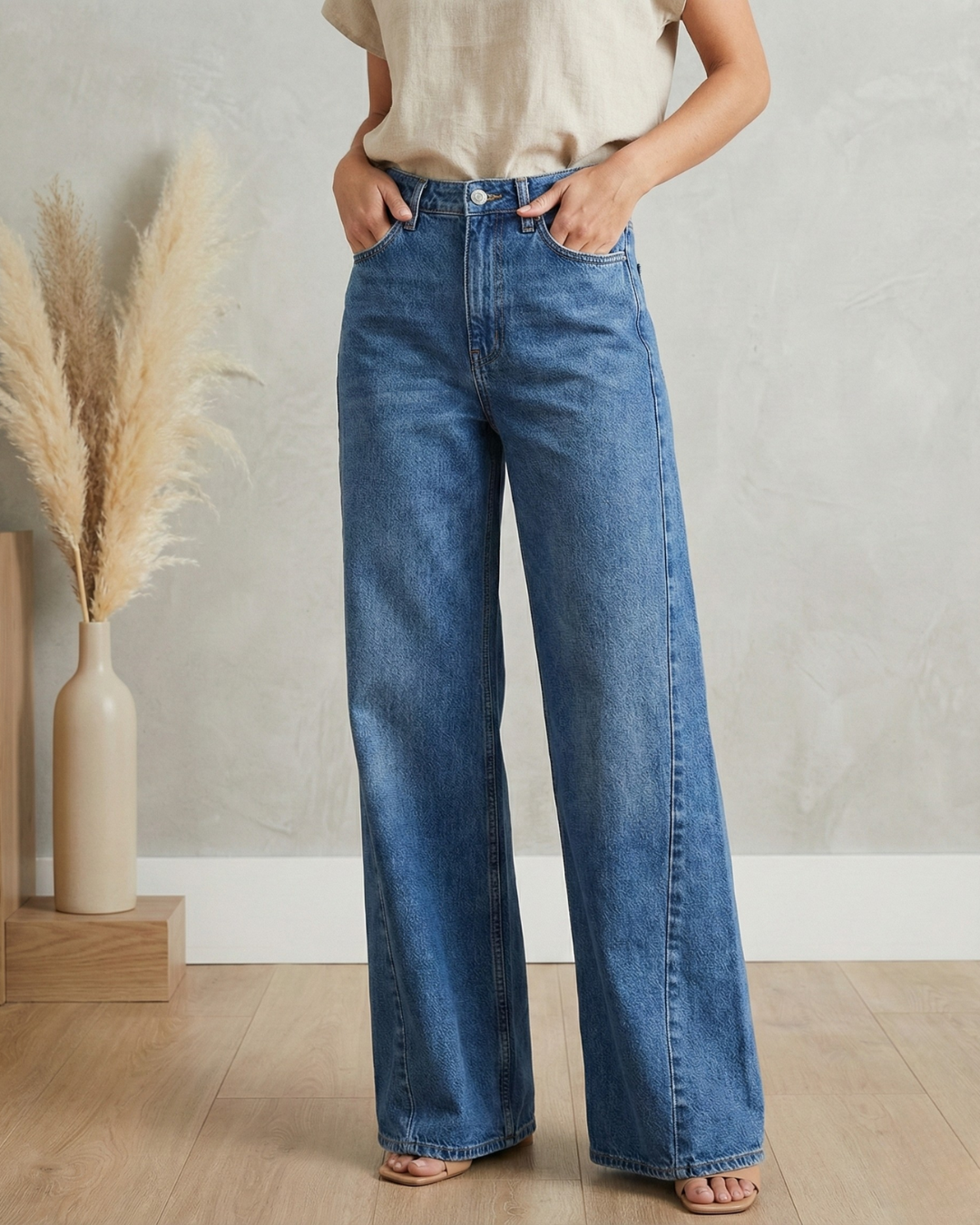 Pantalones moldeadores de talle alto para mujer