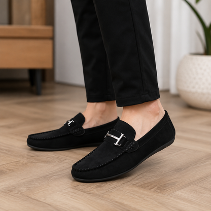 Mocasines de Antelina con Herraje Metálico®