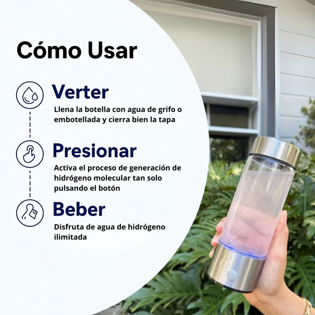 Botella Generadora de Hidrógeno Agua Ultra-Hidratante®