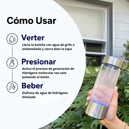 Botella Generadora de Hidrógeno Agua Ultra-Hidratante®
