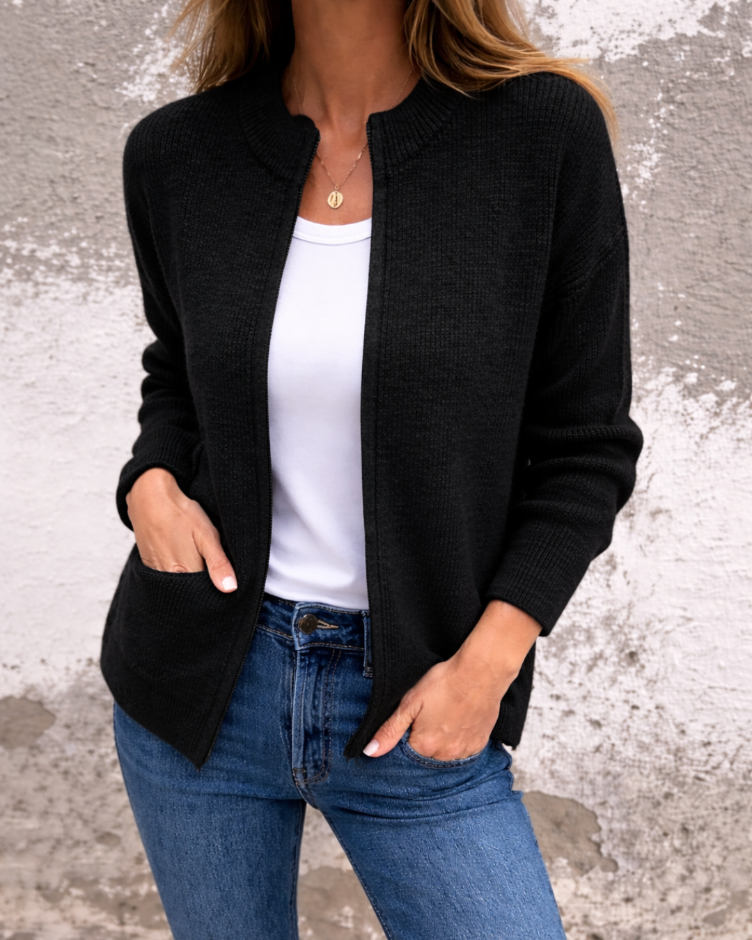 Chaqueta de Punto Premium para Mujer