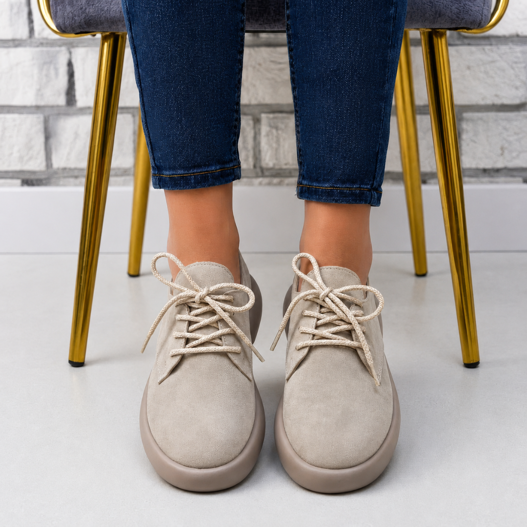 Zapatos de Gamuza con Suela Confort