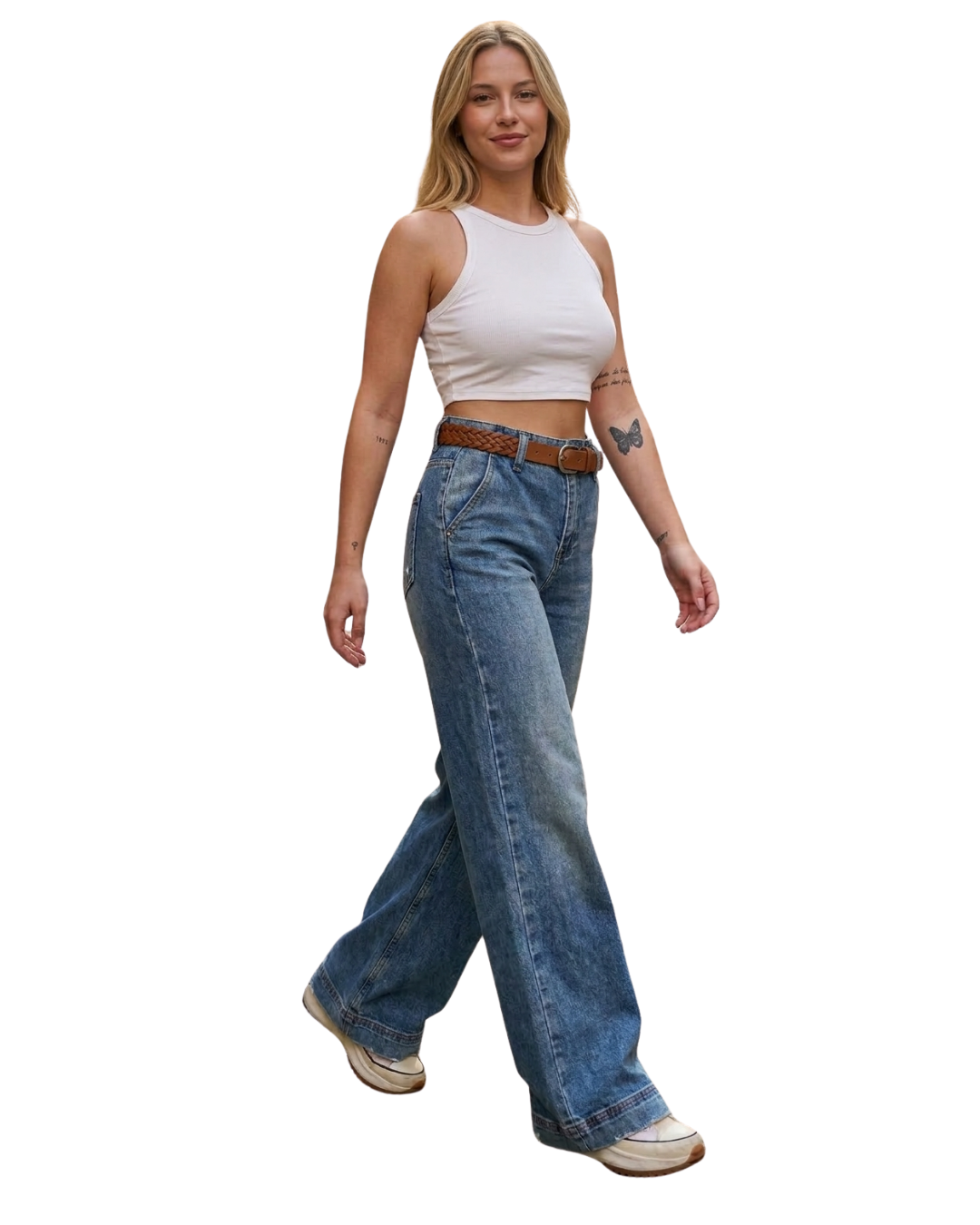 Pantalón Vaquero Alto y Confort Premium