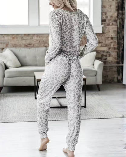 Conjunto de Descanso con Estampado de Leopardo para mujer®