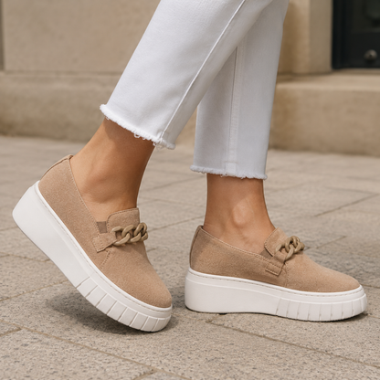 Mocasines Slip-On con Cadena y Suela Elevada®