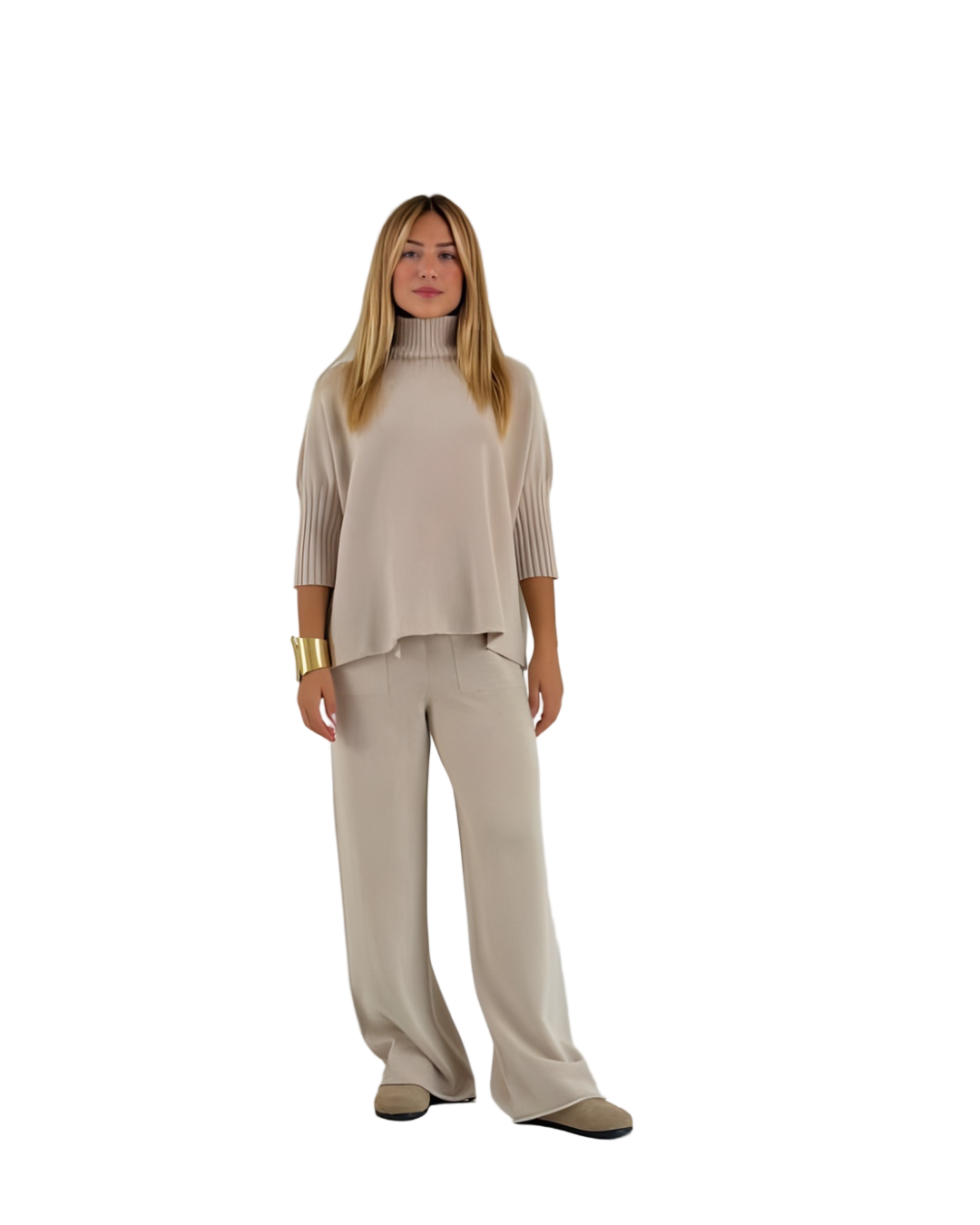 Conjunto de Punto Cuello Alto Para Mujer®