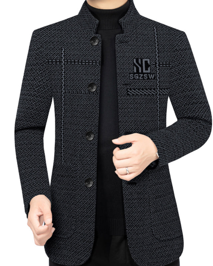 Abrigo Elegante con Forro Polar para Hombre