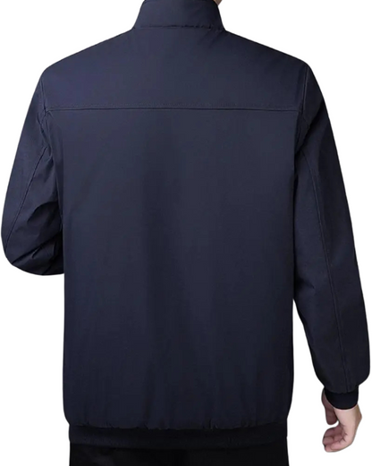 Chaqueta de Lana para Hombre con Forro Térmico y Cremallera