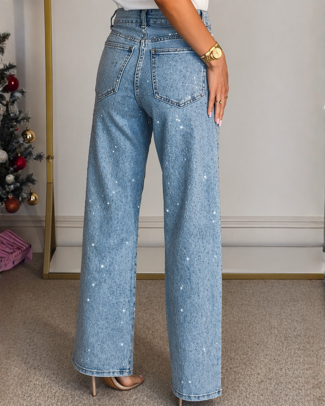Pantalón Denim Recto Mónaco®