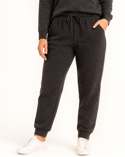 Pantalones de Chándal Holgados con Forro Polar para Mujer