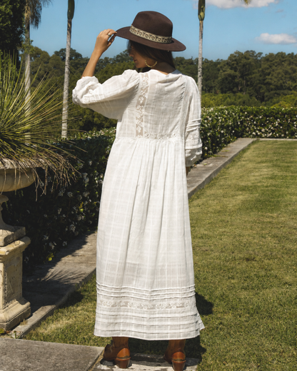 Vestido de Corte Fluido con Mangas Abullonadas®